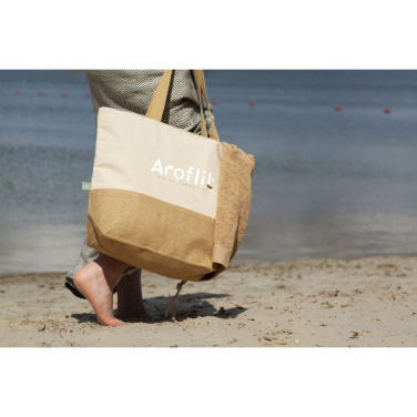 Logo trade promotional giveaway photo of: Cancun Beachbag Organic Cotton (320 g/m²)
